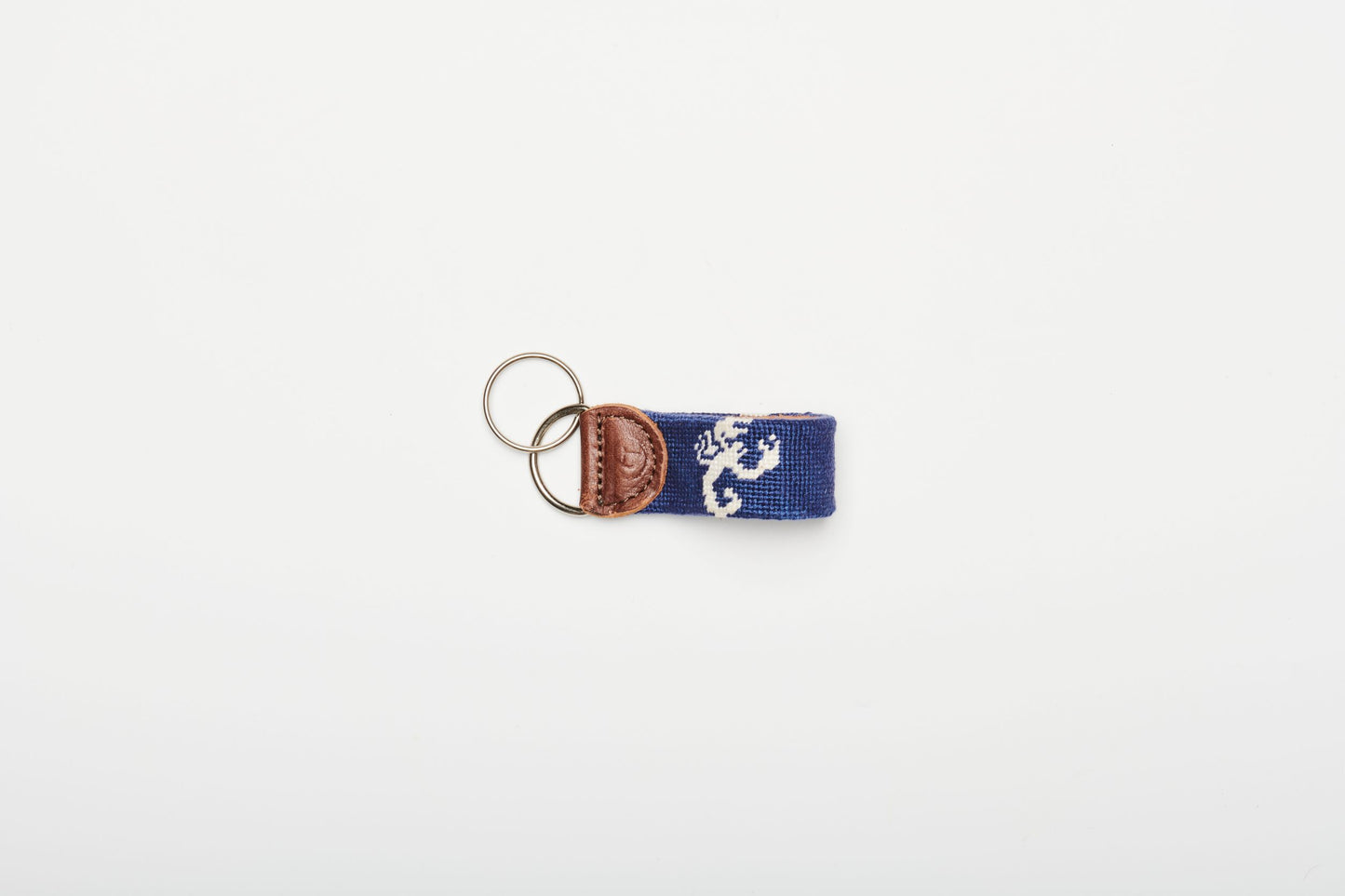 Scorpio Needlepoint keychain