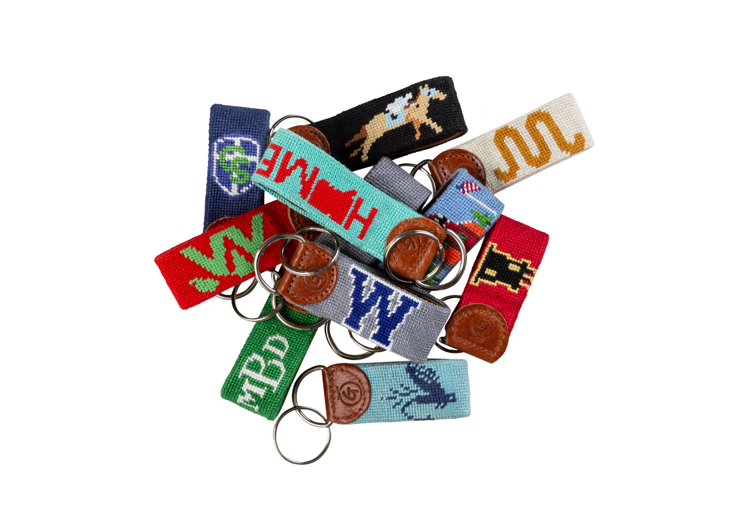 Custom Needlepoint Keychain