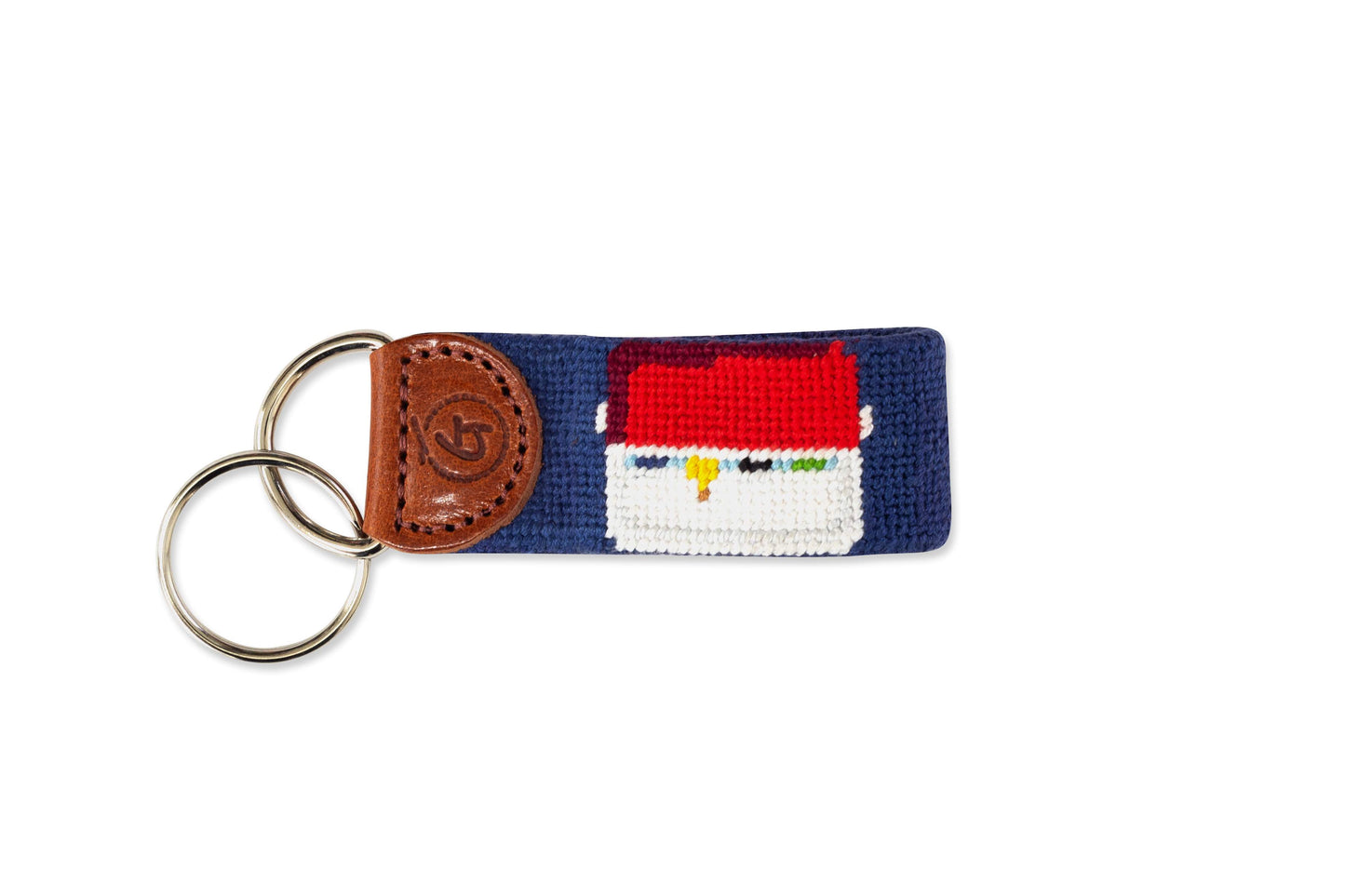 Football Tailgate Needlepoint Keychain