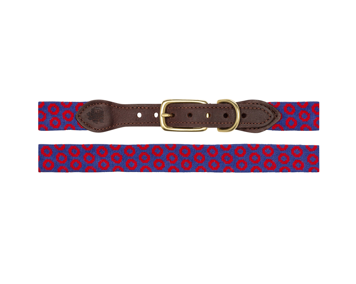 Bubbles Needlepoint Dog Collar.