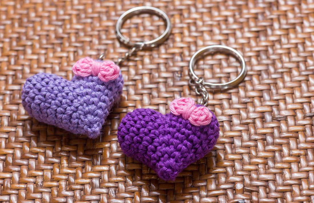 needlepoint keychain