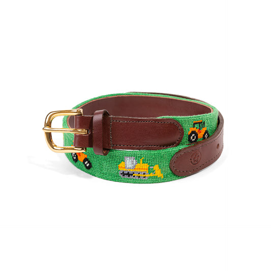 Construction Machines Childrens Needlepoint Belt