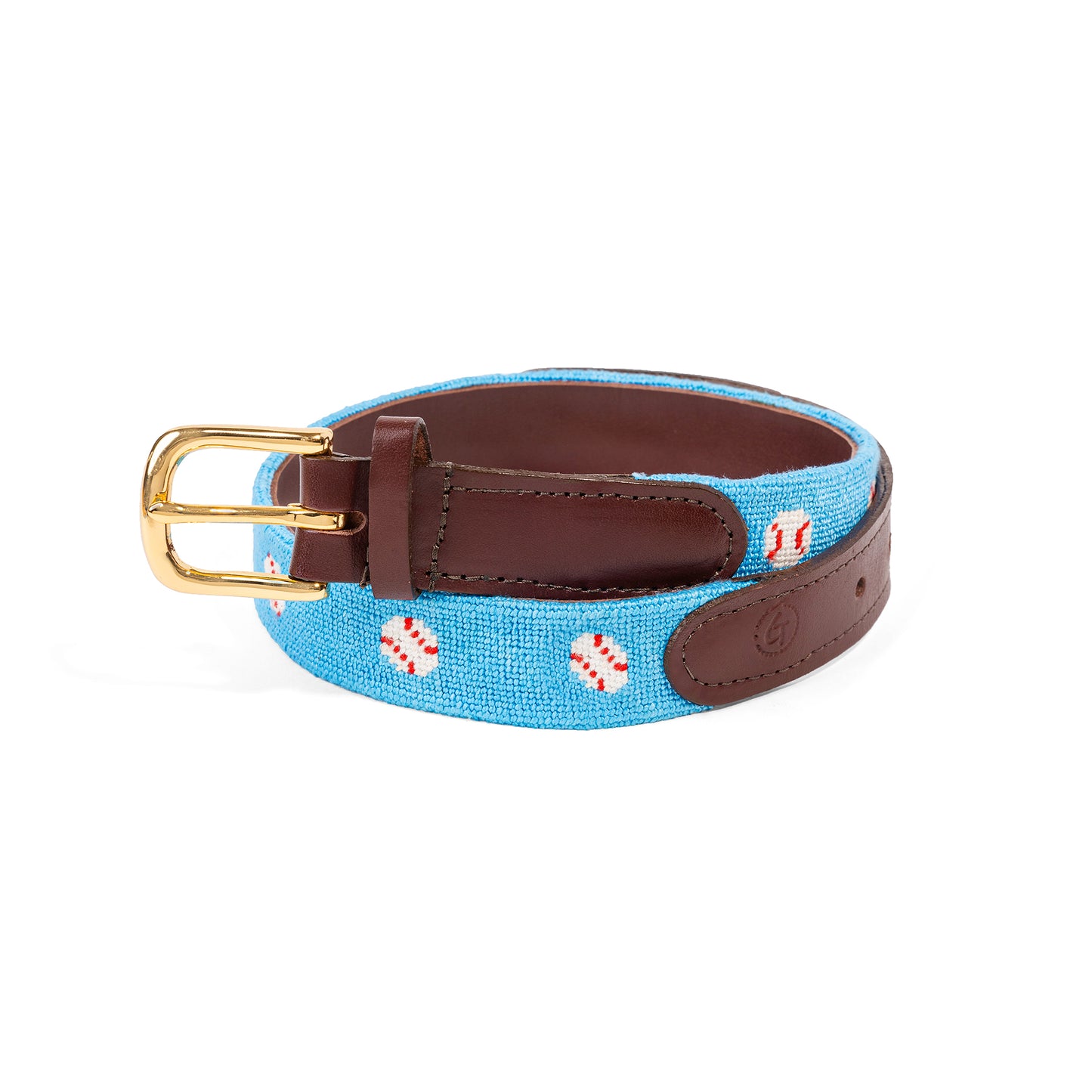 Baseball Kids Needlepoint Belt
