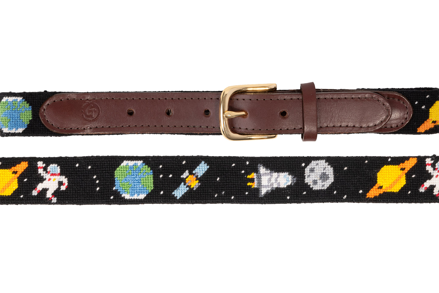 Space Explorer Childrens Needlepoint Belt
