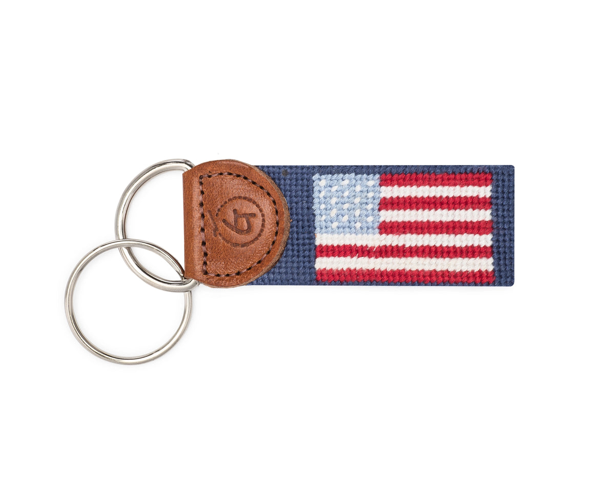 Hand-stitched needlepoint dog collar from Good Threads
