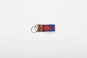 Leo colored Needlepoint keychain