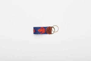 Leo colored Needlepoint keychain