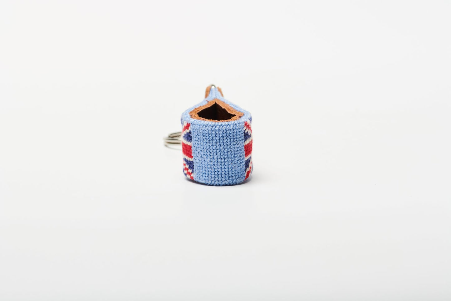 British flag Needlepoint keychain