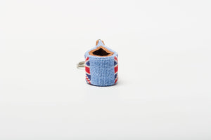 British flag Needlepoint keychain
