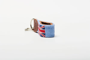British flag Needlepoint keychain