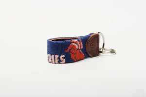 Aries Needlepoint keychain