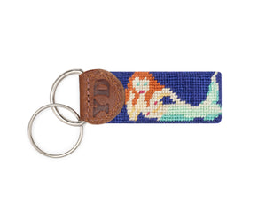 Mermaid Needlepoint Keychain