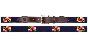 Maryland Flag Needlepoint Belt