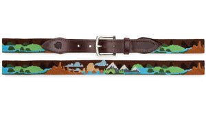 Camping Needlepoint Belt