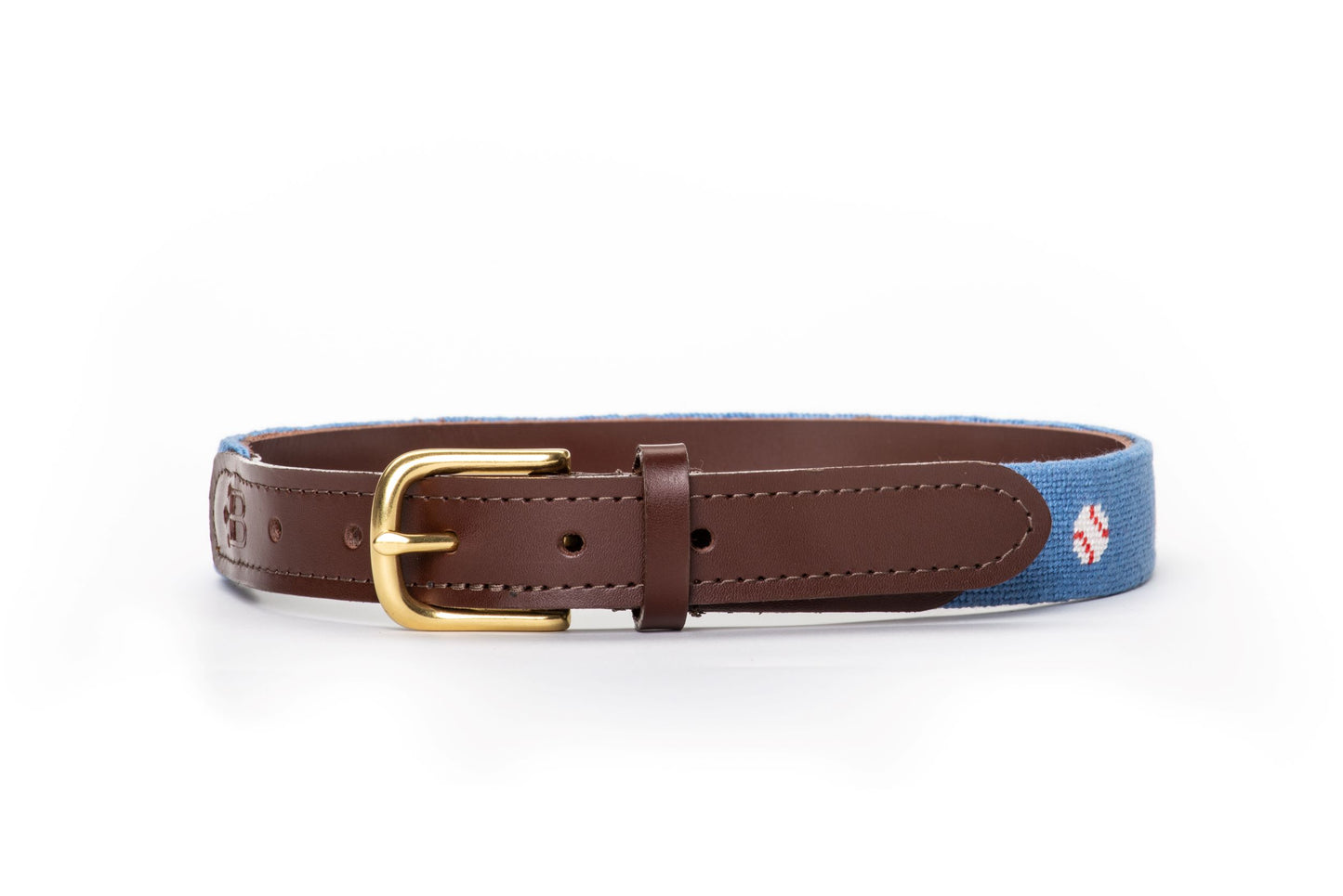 Baseball Kids Needlepoint Belt