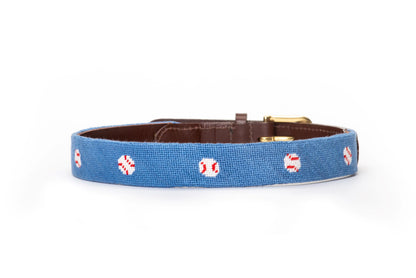 Baseball Kids Needlepoint Belt
