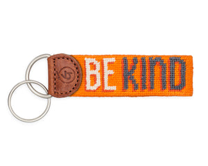 Be Kind Needlepoint Keychain