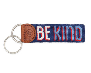 Be Kind Needlepoint Keychain