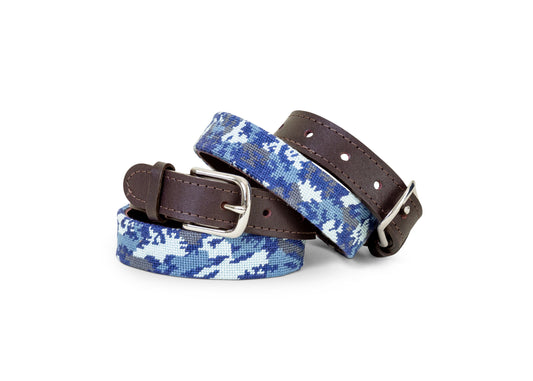 Youth Blue Camo Belt