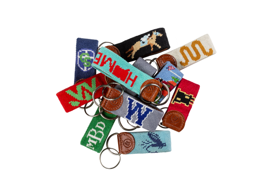 Custom Needlepoint Keychain