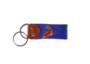 Gone Fishing Needlepoint Keychain