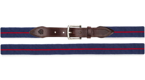 Surcingle Needlepoint Belt (Green & Red available)