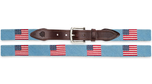 American Flag Needlepoint Belt Several Colors Available