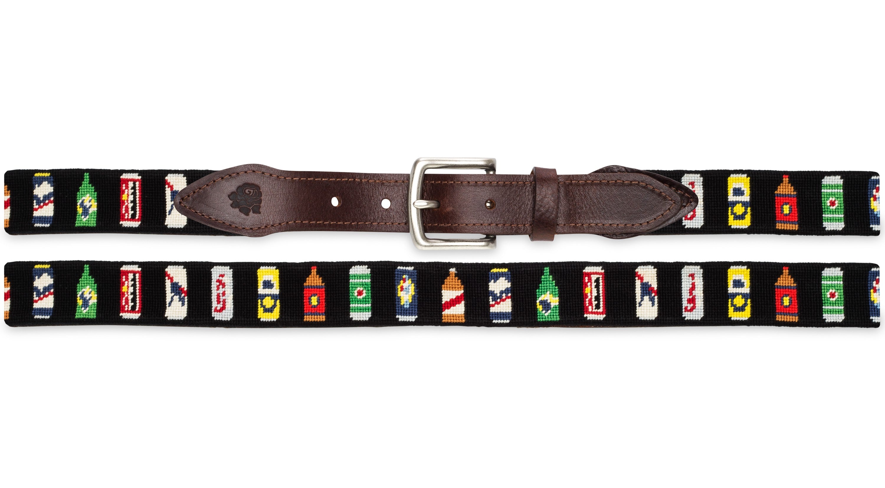 Bottles Of Beer Needlepoint Belt