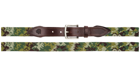 Camo Needlepoint Belt
