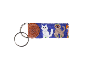 Needlepoint Key Fobs (Key Rings) – Harding-Lane – Harding Lane