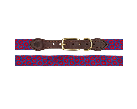 Bubbles Needlepoint Dog Collar.