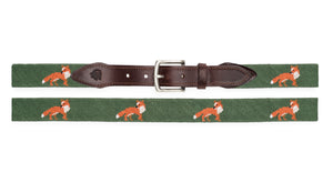 Fox Needlepoint Belt