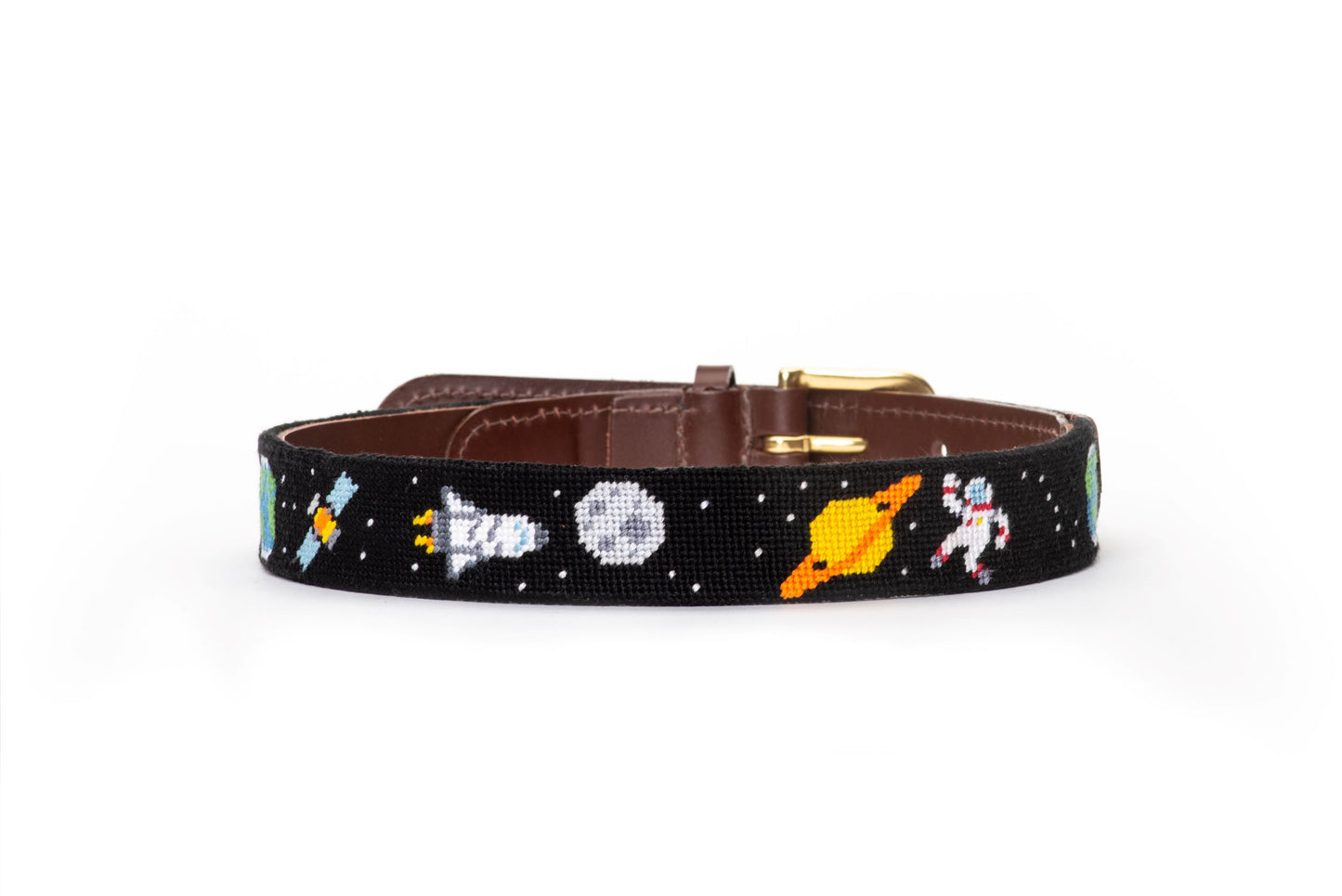 Space Explorer Childrens Needlepoint Belt